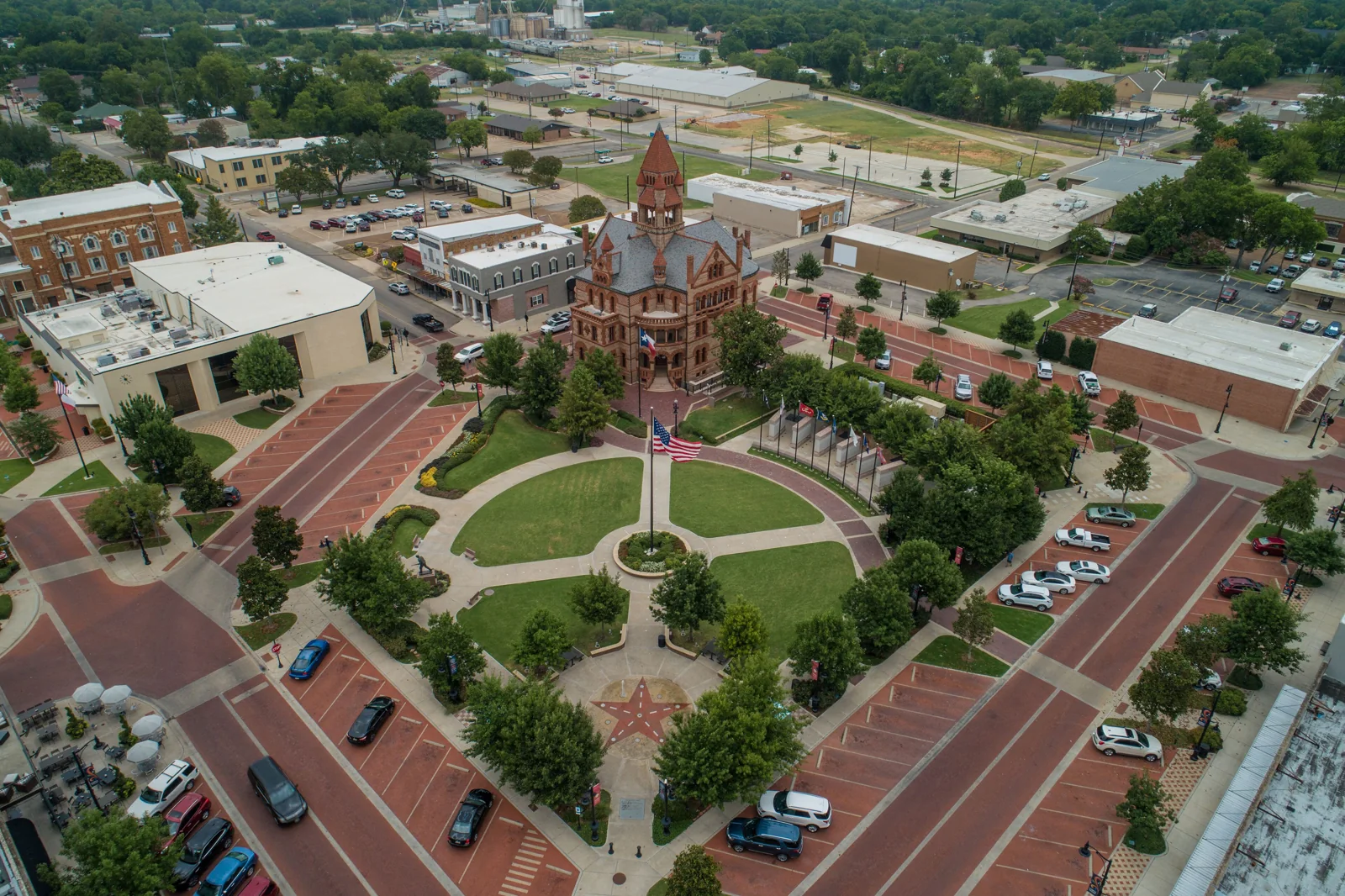 Downtown Sulphur Springs Texas and Hopkins County served by Air Direct private jet charter