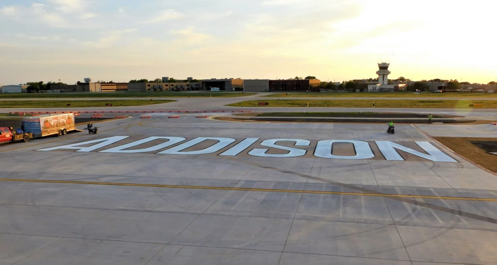 Addison, Texas Addison Texas business district restaurants and Addison Circle representing private jet charter from KADS