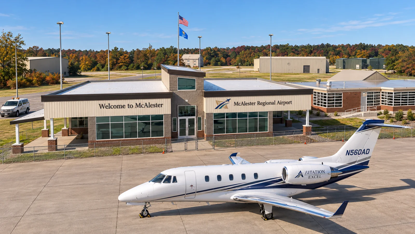 McAlester Regional Airport Citation Excel N560AD