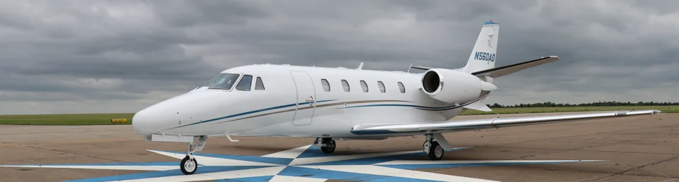 Air Direct Citation Excel N560AD, available for direct charter inquiries