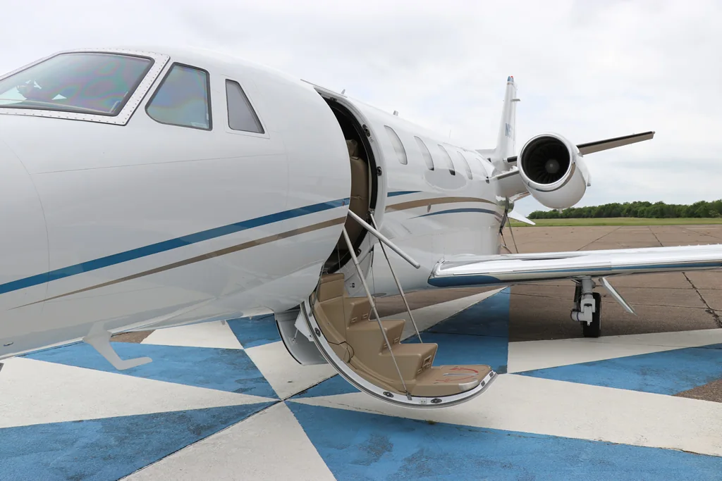 Citation Excel N560AD supporting business charter travel to Sherman Denison and Grayson County Texas